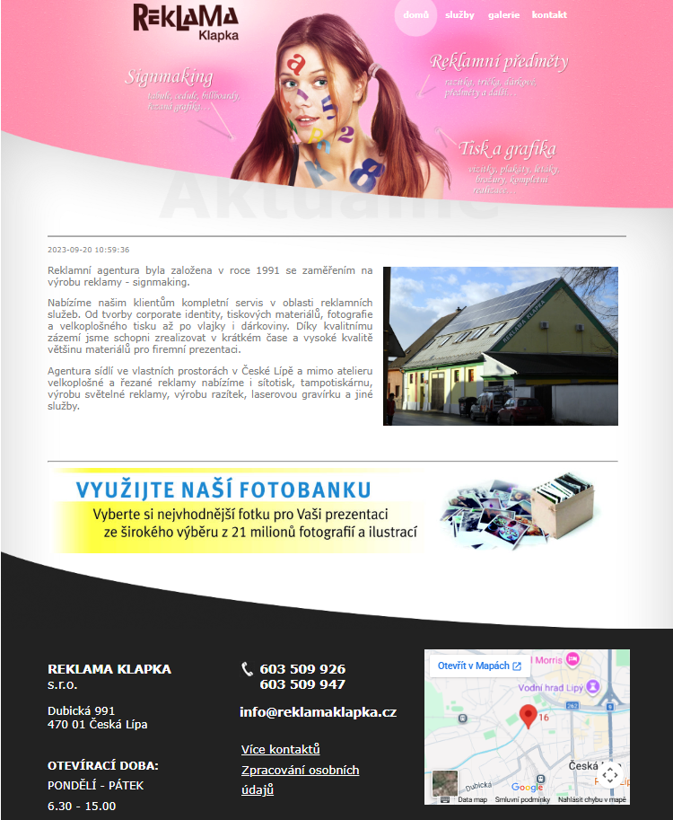 ReklamaKlapka - Redesign